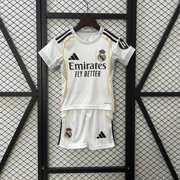 Real Madrid Kids Home Kit 2025/26