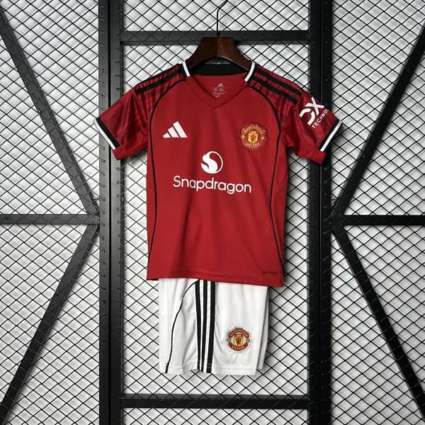 Manchester United Kids Home Kit 2025/26